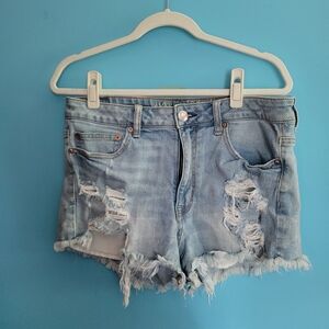 Women’s American Eagle High Rise Festival Denim Shorts Size 12